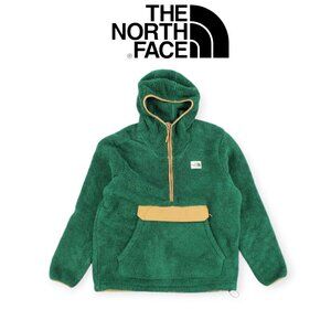 The North Face Genderless Forest Green Quarter-zip Teddy Bear Fleece Hoodie L